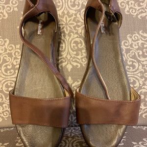 Gee Wawa Leather Wrapped Platform Sandals